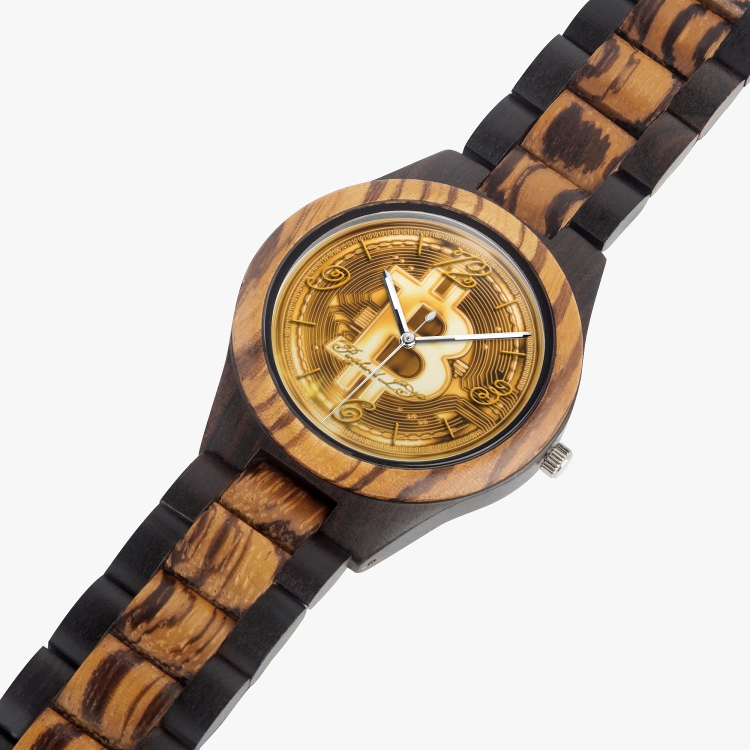 PLS BTC Ebony Timber Series Watch